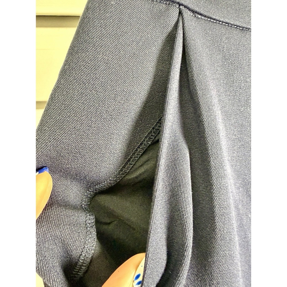 Express Stretch Pencil Skirt Minimalist Office Pockets Women's Size 8 Navy NWT - Picture 4 of 9